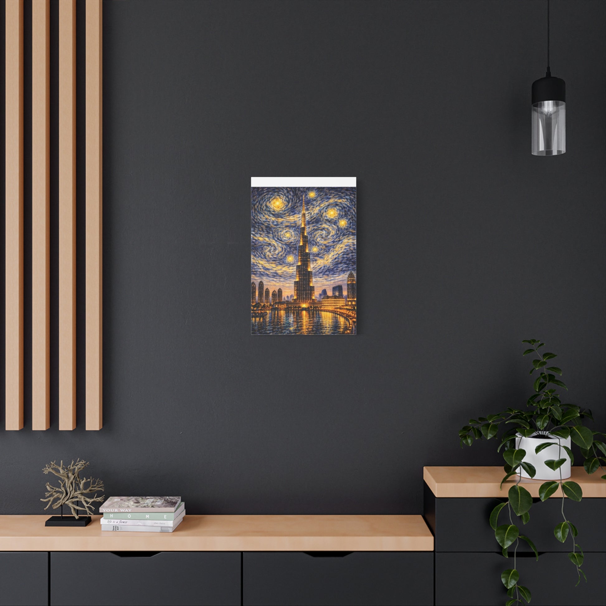 Burj Khalifa Beneath a Starry Sky – Van Gogh Inspired canvas wall art, product image 41 of 68
