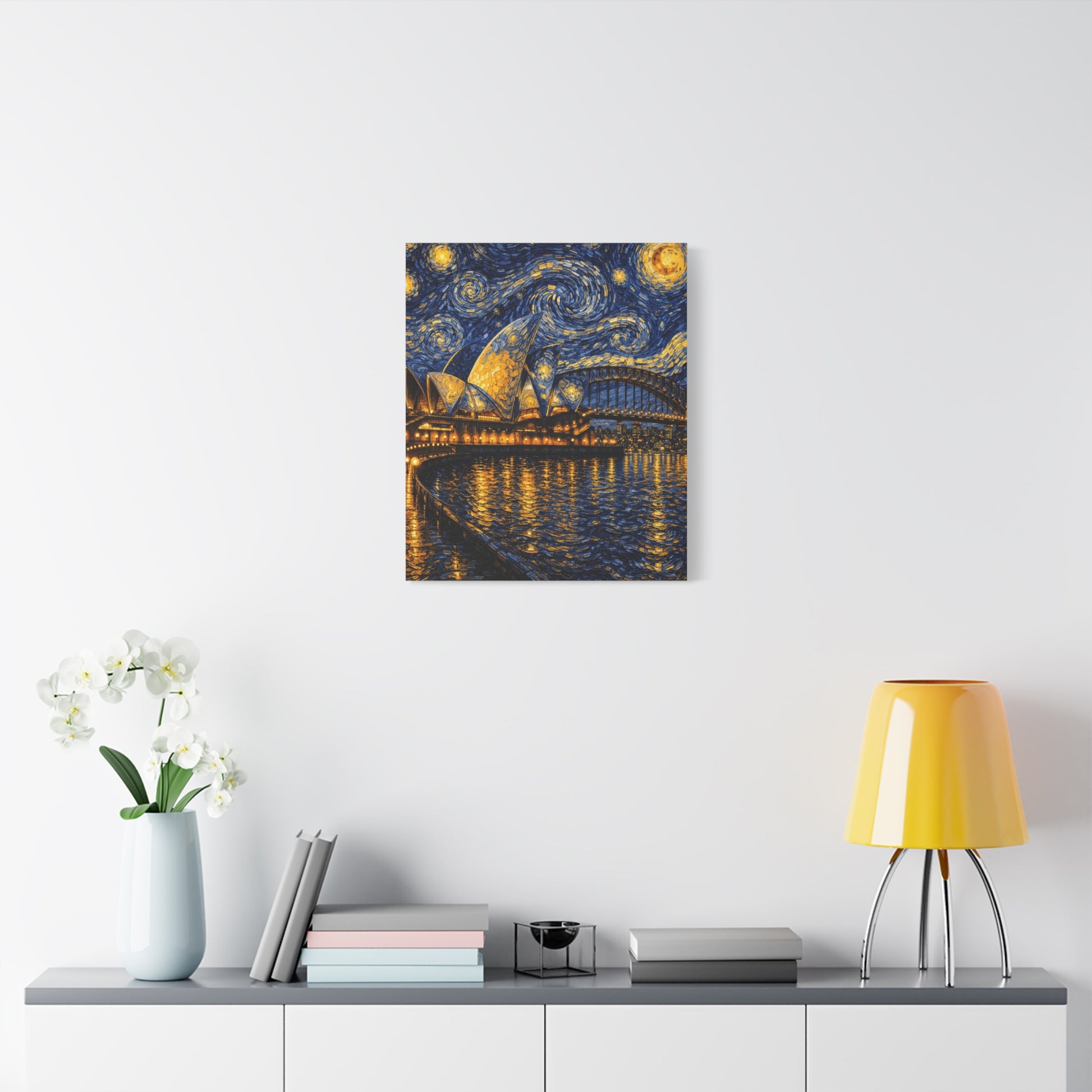 Sydney Opera House in a Starry Dream – Van Gogh Inspired Canvas Print in Van Gogh style canvas art, product image 41 of 60