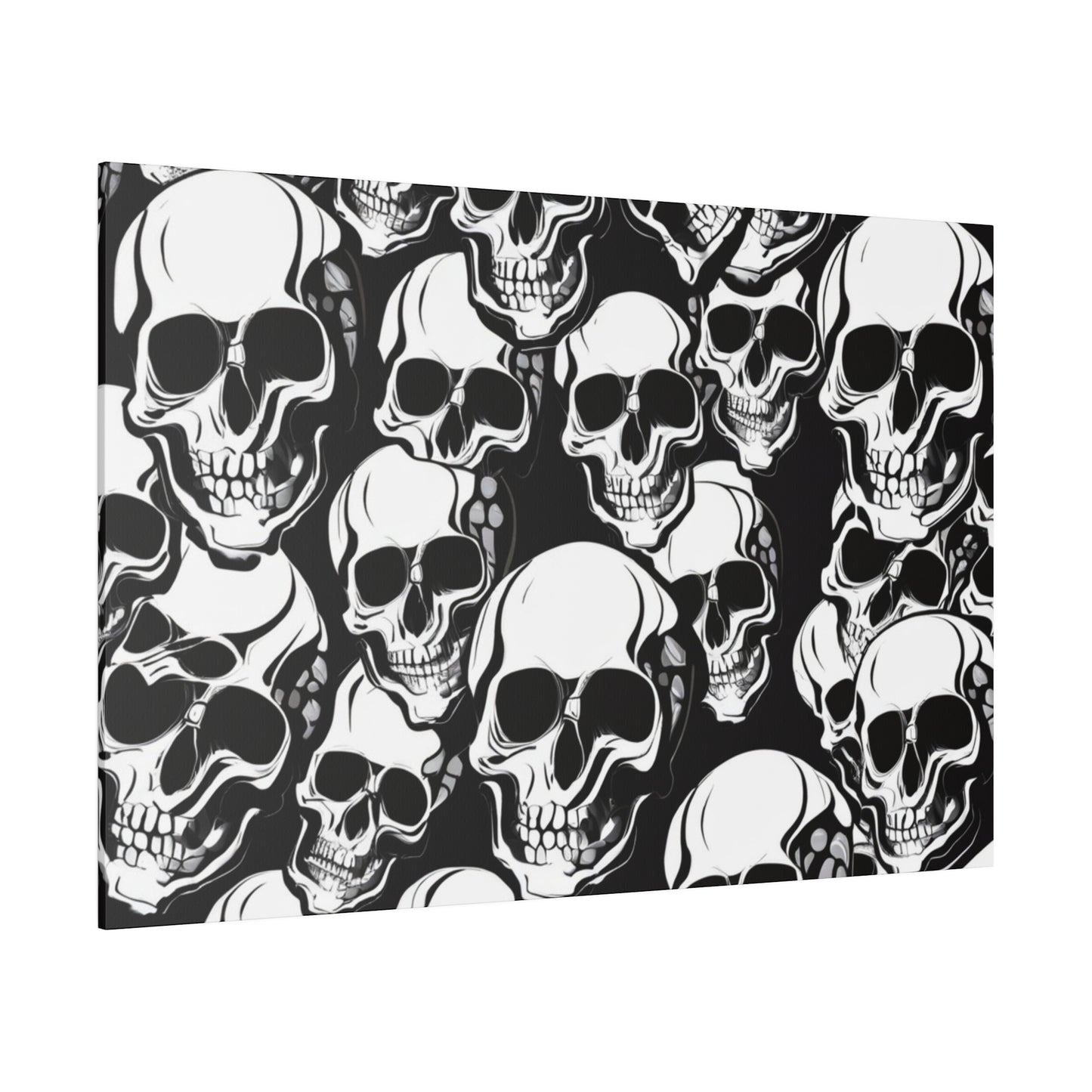 Bold Skull Pattern Canvas Wall Art