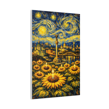 Kyiv Under a Starry Sky – Van Gogh Inspired Canvas Print in Van Gogh style canvas art, product image 46 of 48