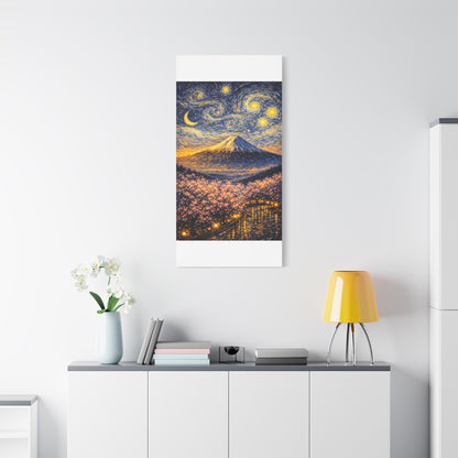 Mount Fuji Under a Starry Sky – Van Gogh Inspired canvas wall art, product image 57 of 64