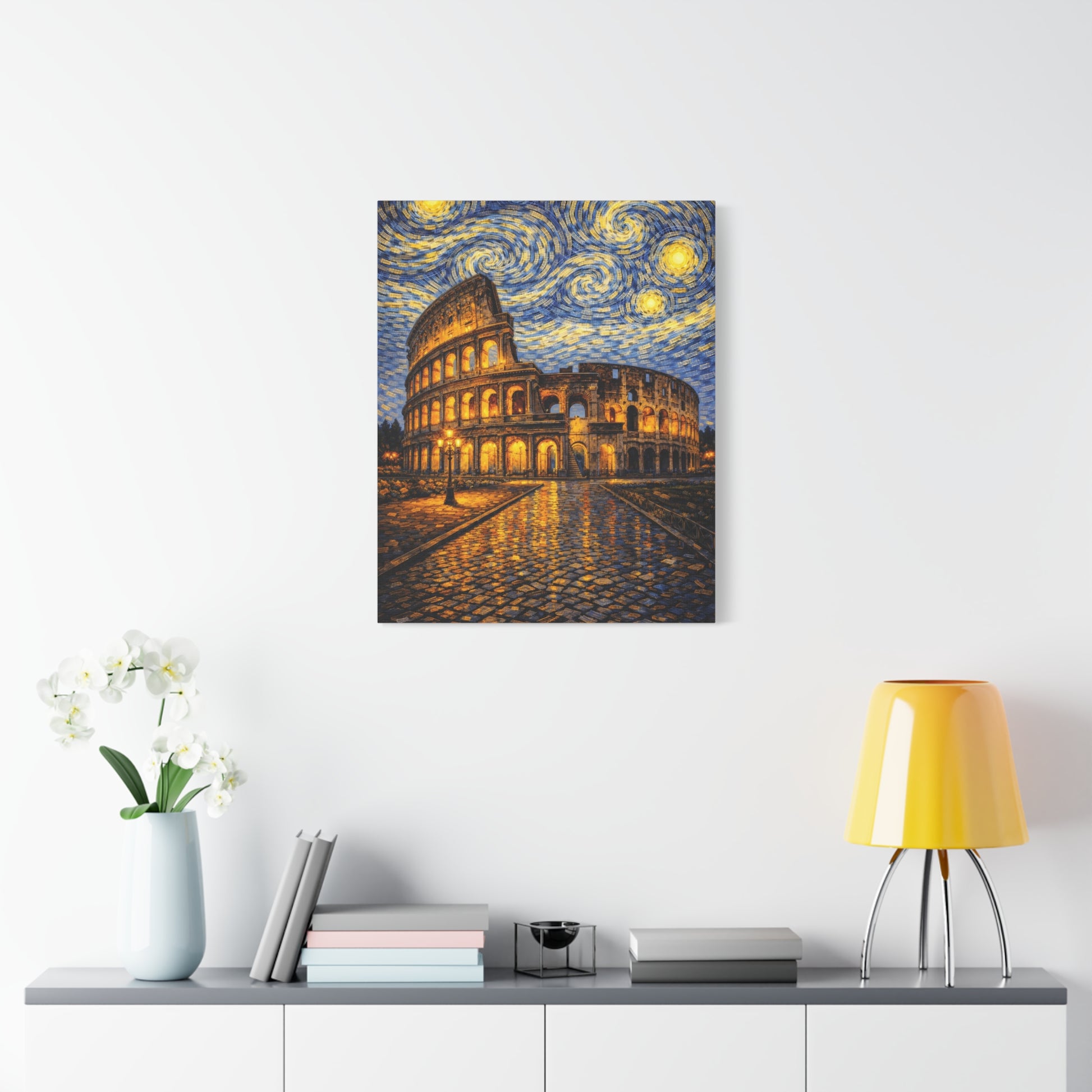 The Colosseum Under a Starry Sky – Van Gogh Inspired Canvas Print in Van Gogh style canvas art, product image 47 of 60