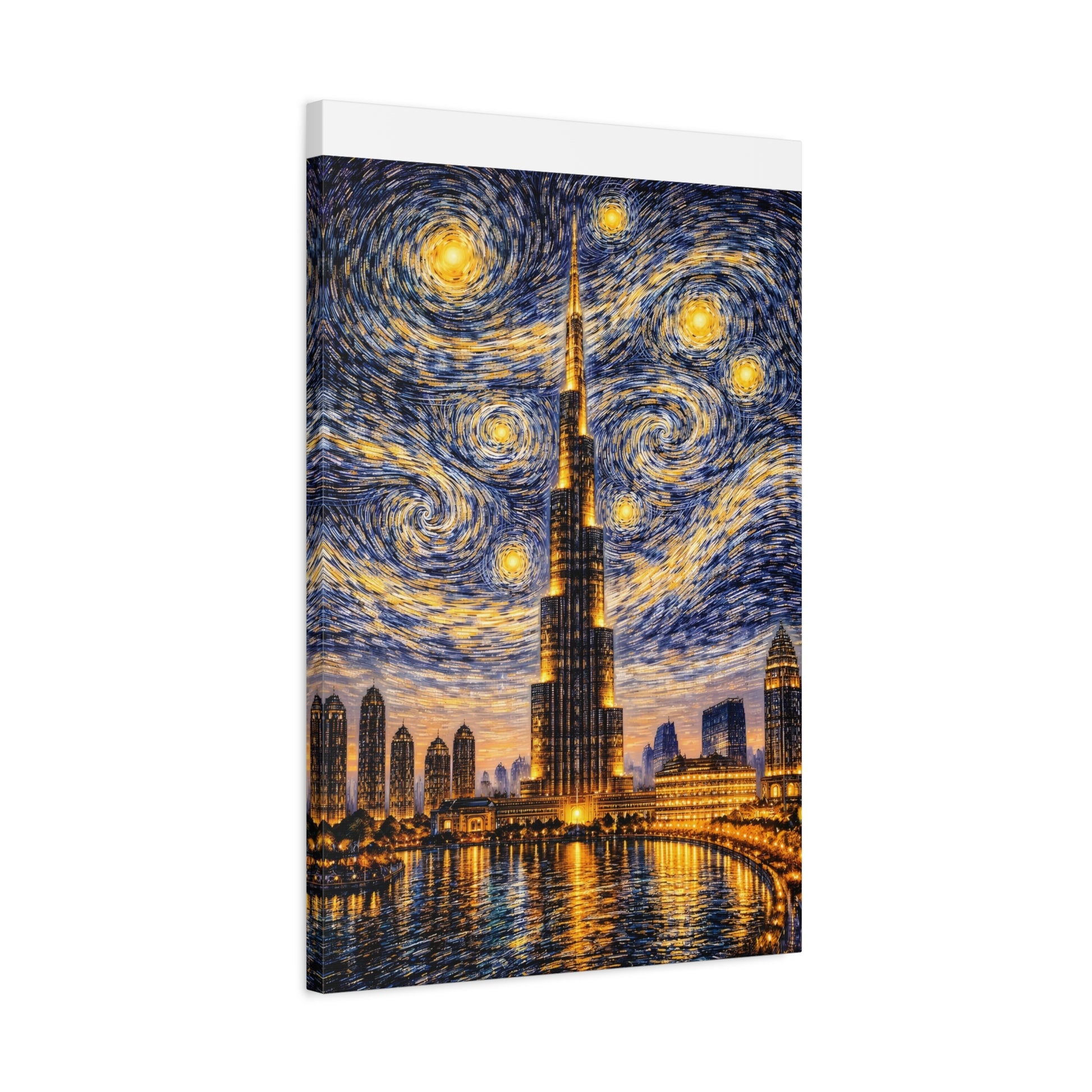 Burj Khalifa Beneath a Starry Sky – Van Gogh Inspired canvas wall art, product image 48 of 68