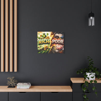 Rich vs Poor Abstract Money Mindset Canvas Canvas image 48