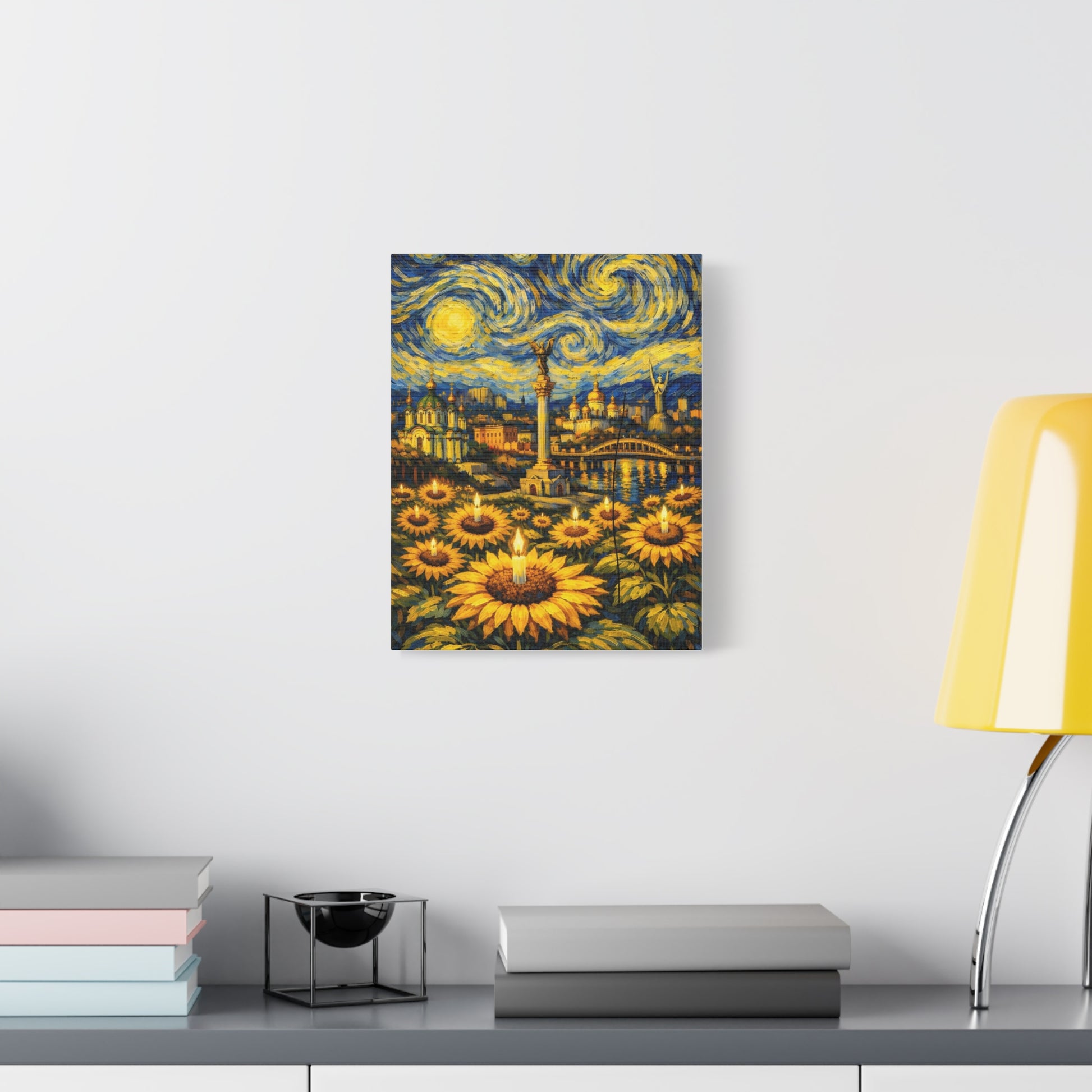 Kyiv Under a Starry Sky – Van Gogh Inspired Canvas Print in Van Gogh style canvas art, product image 20 of 48