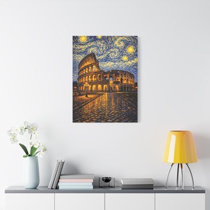 The Colosseum Under a Starry Sky – Van Gogh Inspired Canvas Print in Van Gogh style canvas art, product image 50 of 60