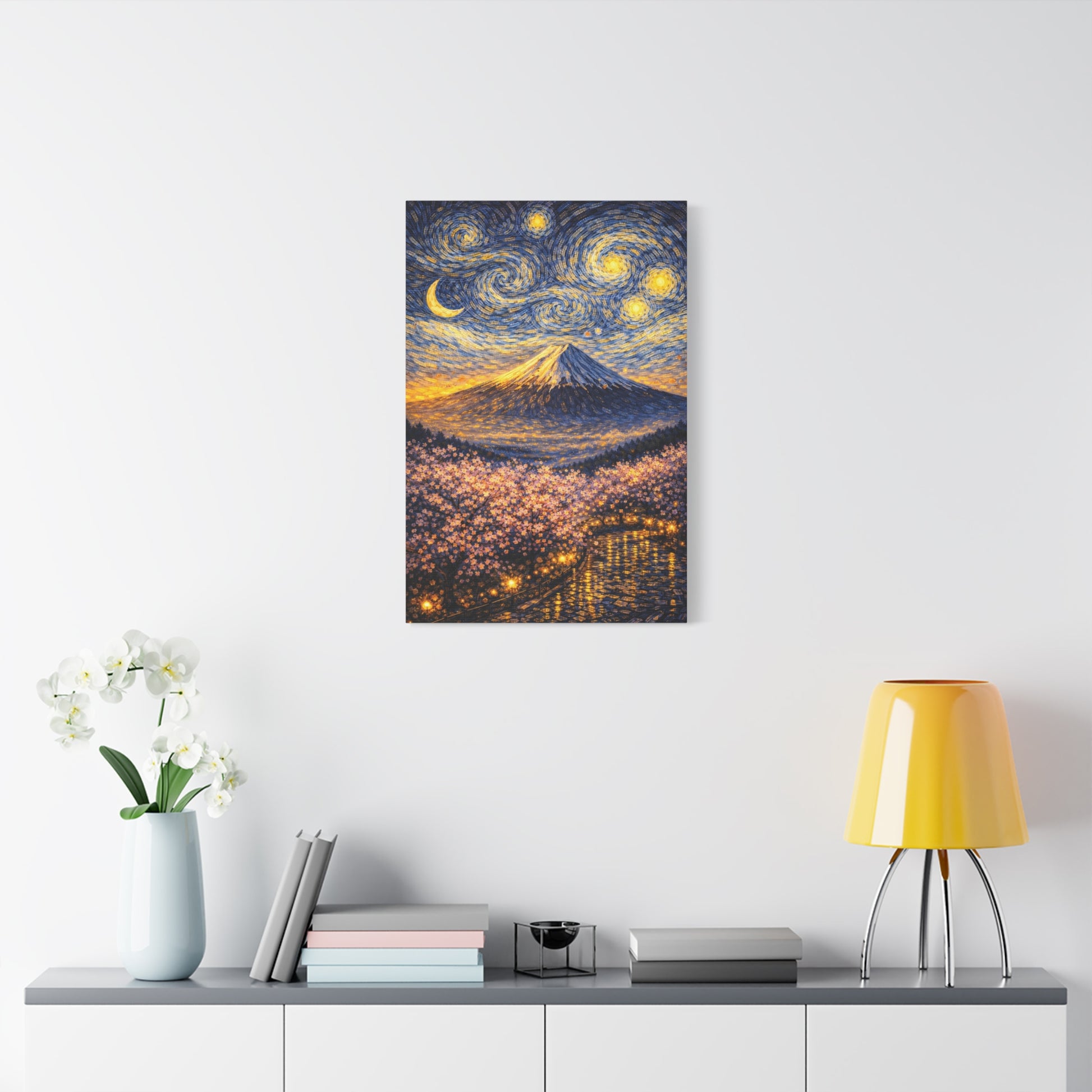 Mount Fuji Under a Starry Sky – Van Gogh Inspired canvas wall art, product image 45 of 64