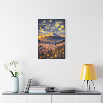 Mount Fuji Under a Starry Sky – Van Gogh Inspired canvas wall art, product image 45 of 64