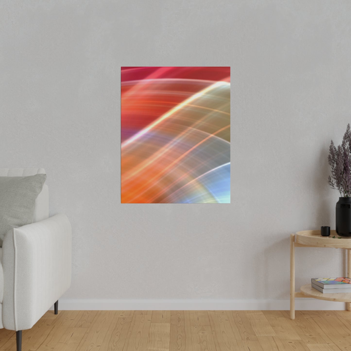 Radiant Waves Abstract Art Canvas Wall Art