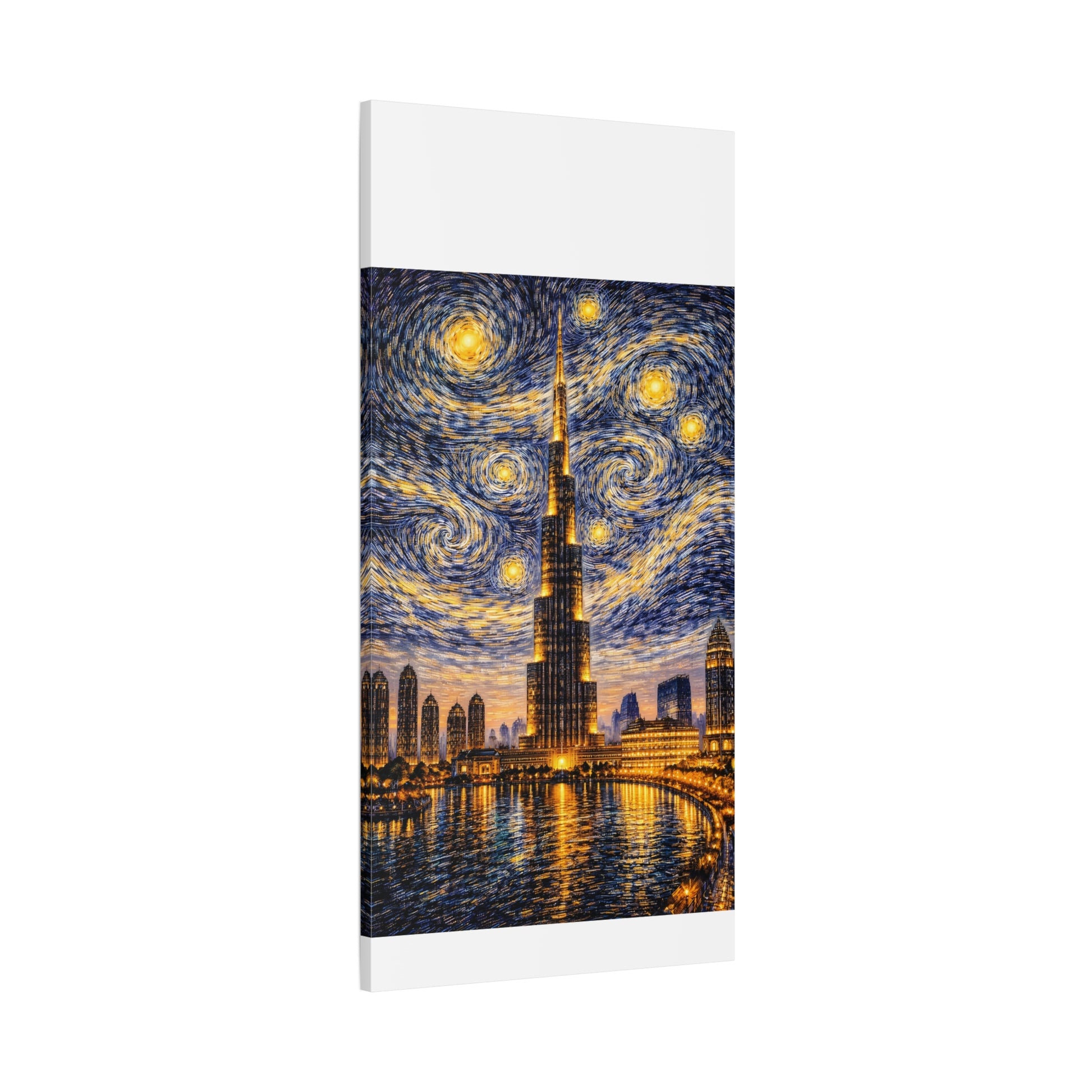 Burj Khalifa Beneath a Starry Sky – Van Gogh Inspired canvas wall art, product image 60 of 68
