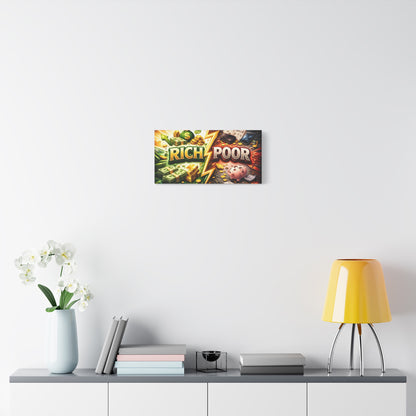 Rich vs Poor Abstract Money Mindset Canvas Canvas image 35