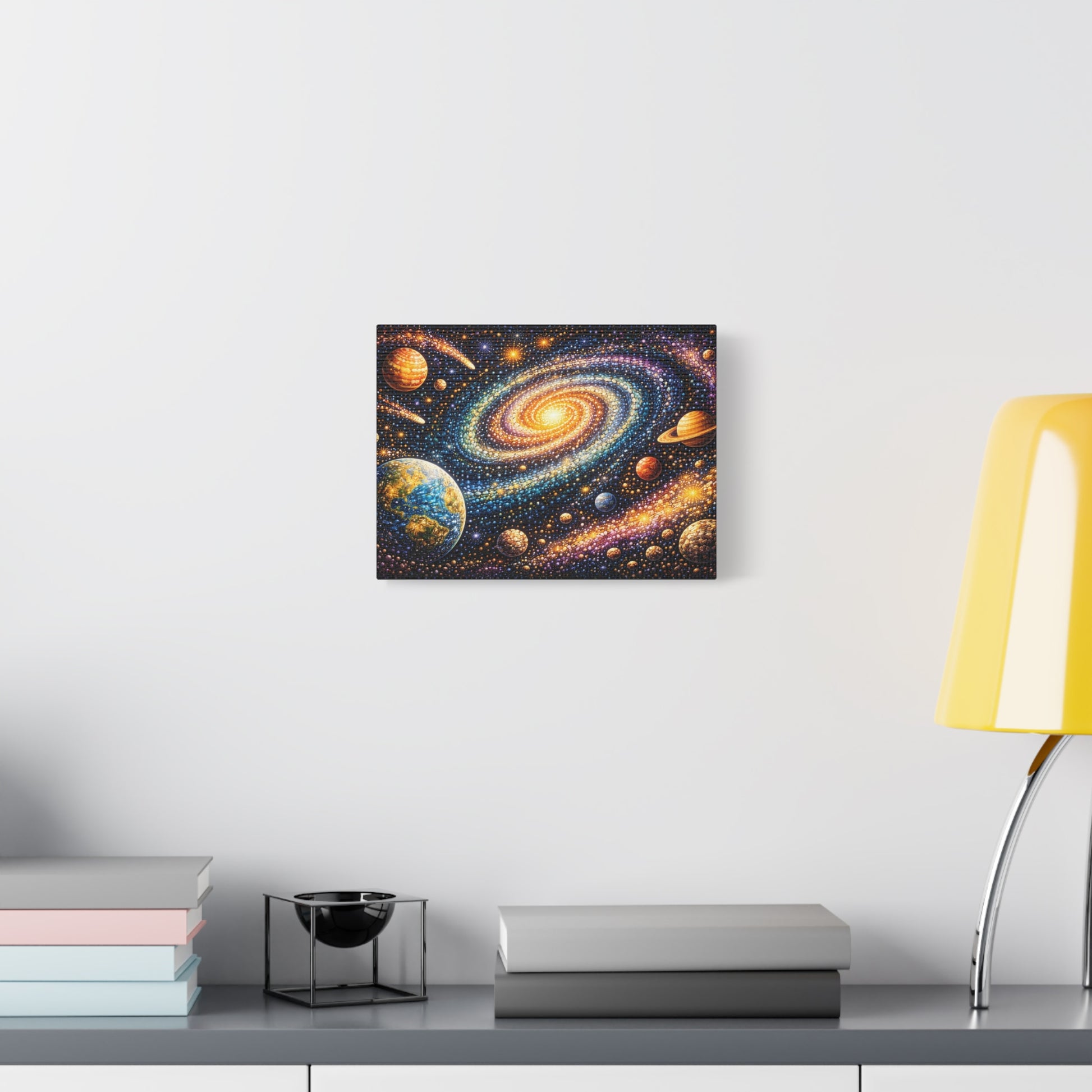 Galaxy Spiral Matte Canvas Wall Art — Colorful Space Planets Decor Canvas image 23