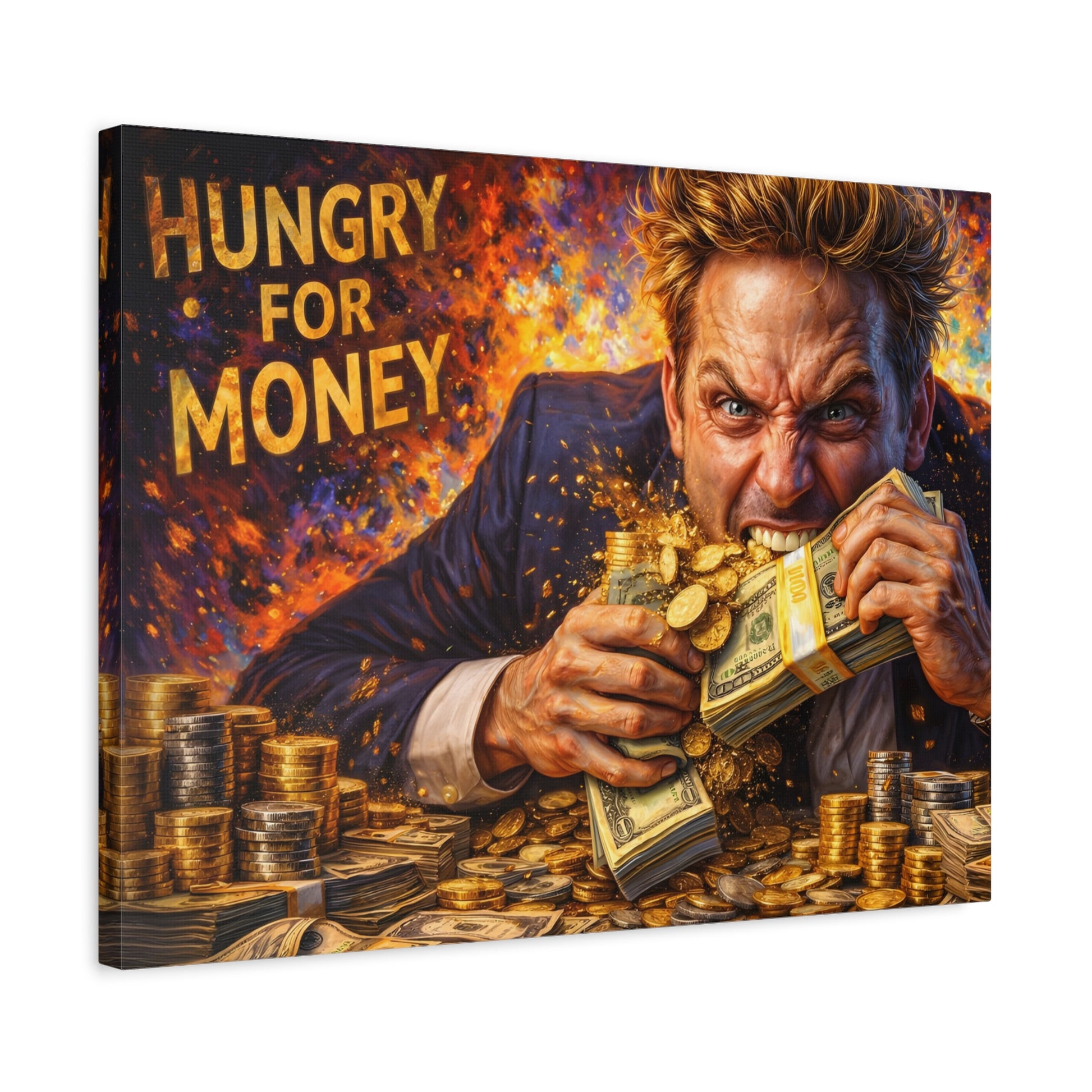 Hungry for Money – Entrepreneur Mindset canvas wall art, product image 41 of 64