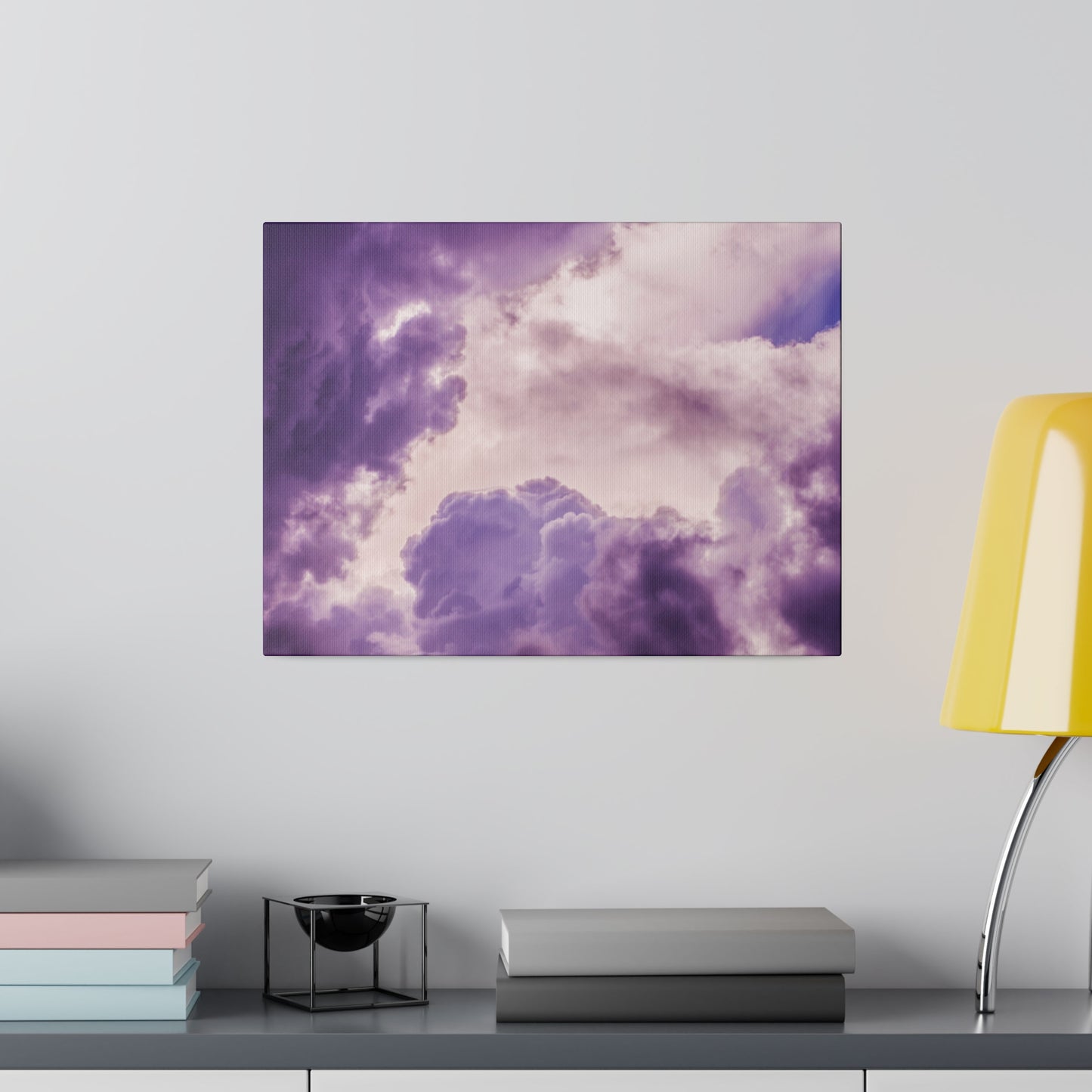 Mystic Purple Cloudscape: Ethereal Sky Canvas Print