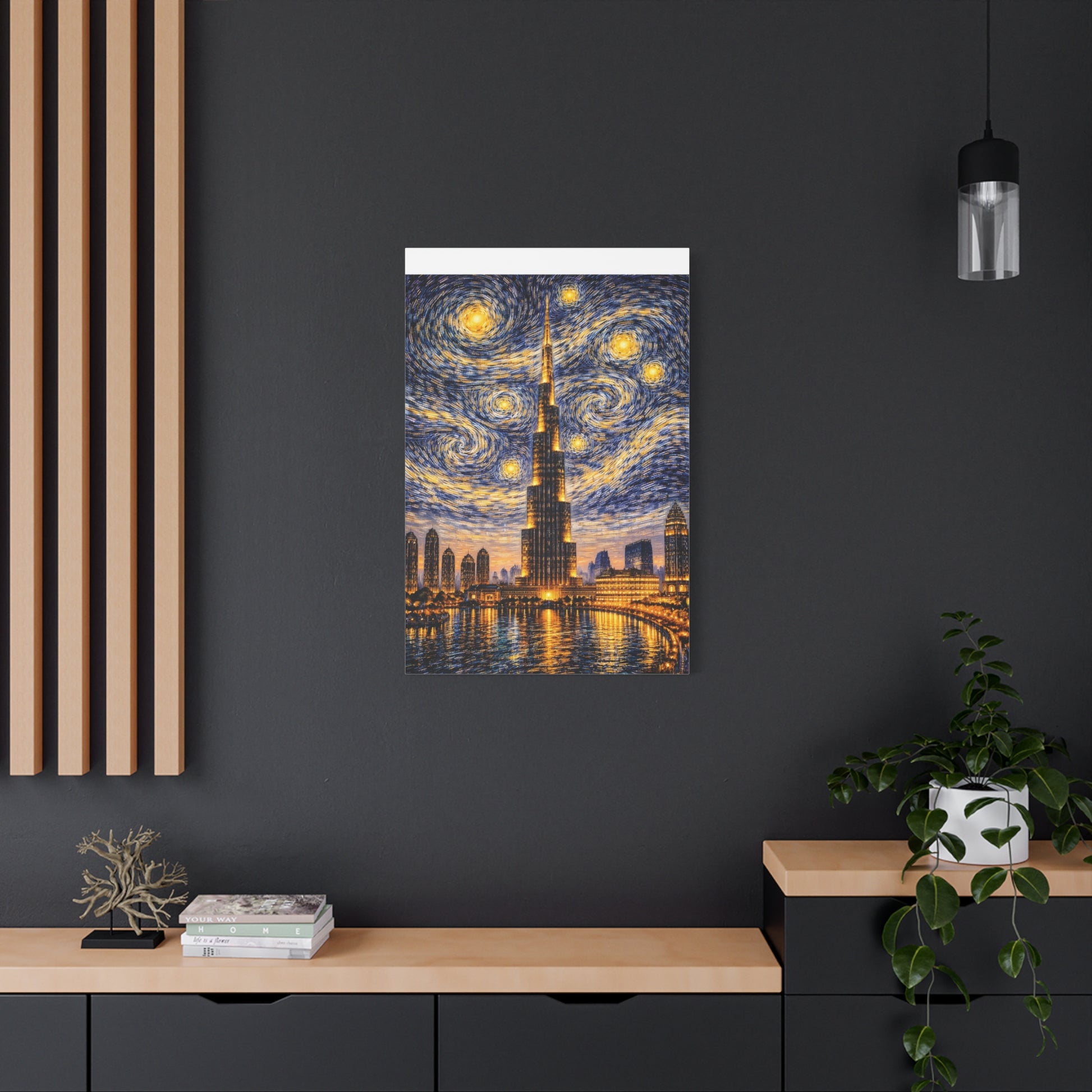 Burj Khalifa Beneath a Starry Sky – Van Gogh Inspired canvas wall art, product image 59 of 68