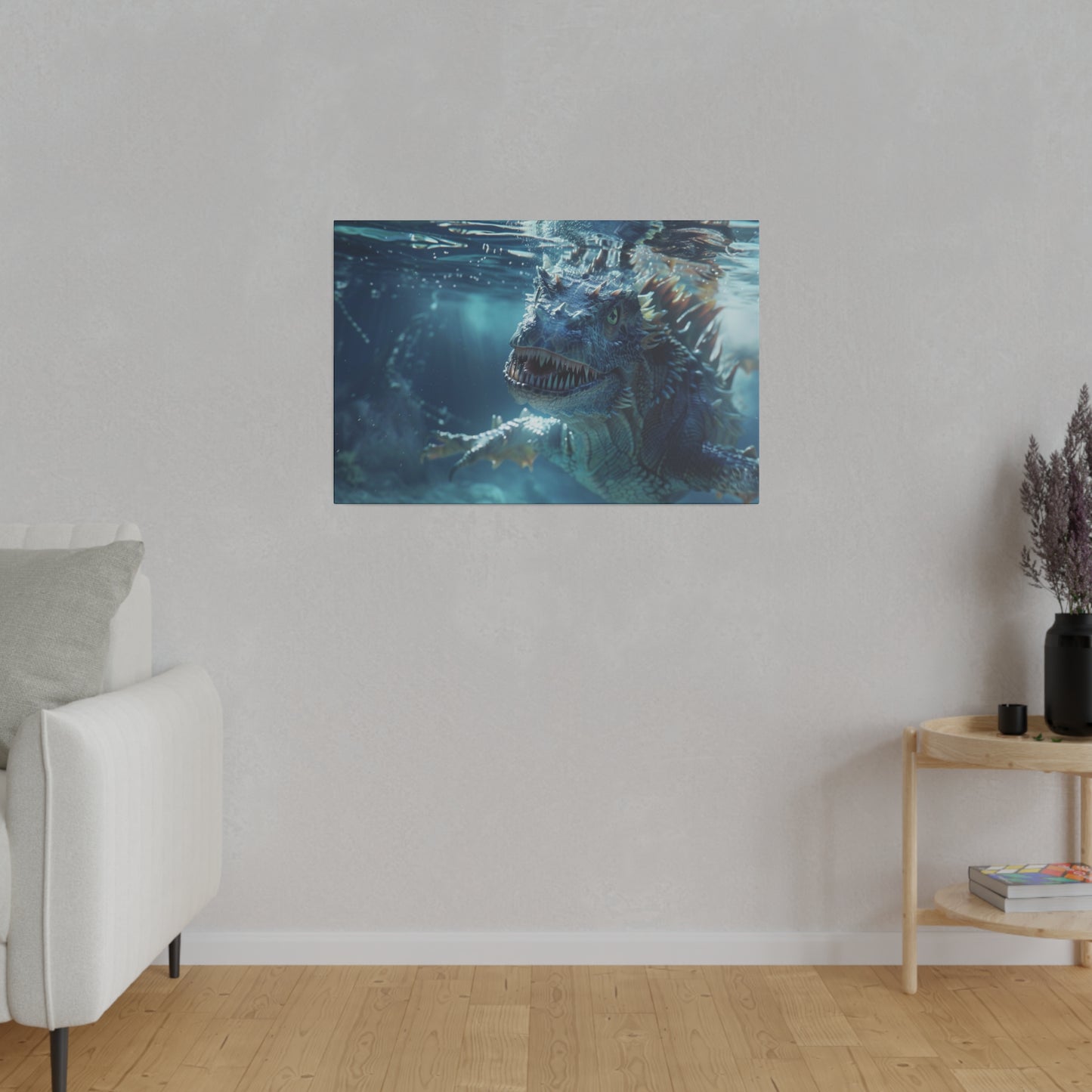 Underwater Dragon Encounter Wall Art