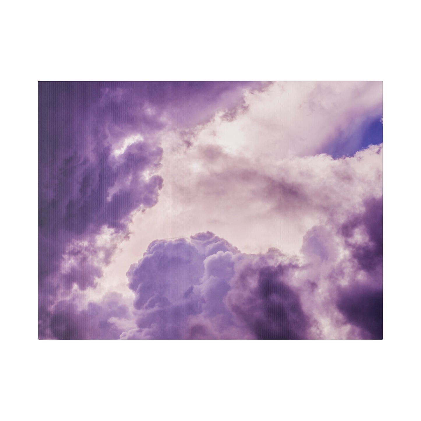 Mystic Purple Cloudscape: Ethereal Sky Canvas Print