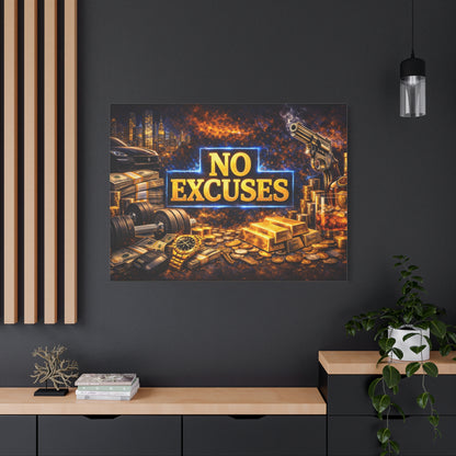 No Excuses – Luxury Motivation canvas wall art, product image 81 of 84