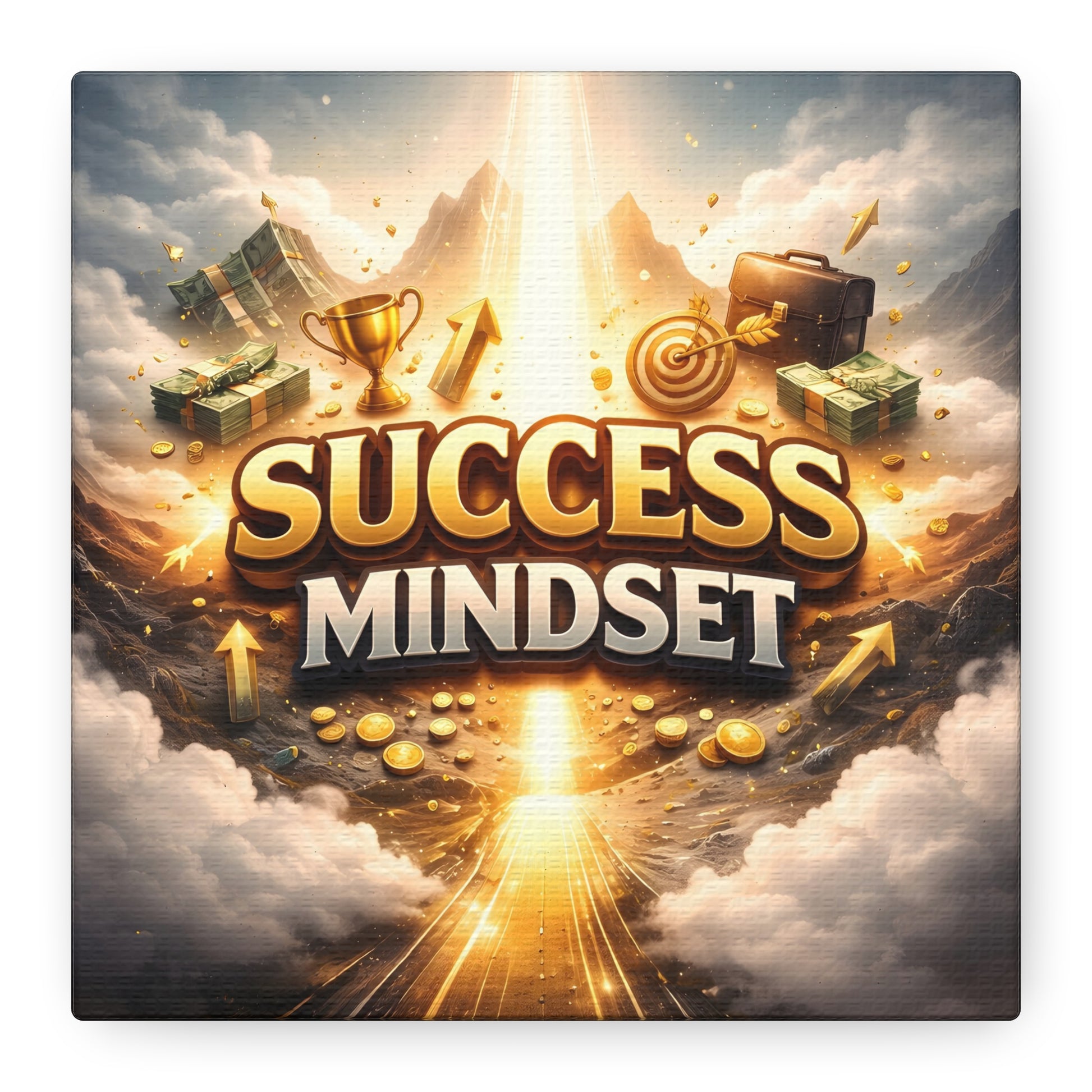Success Mindset Minimalist Fog Canvas Canvas image 1