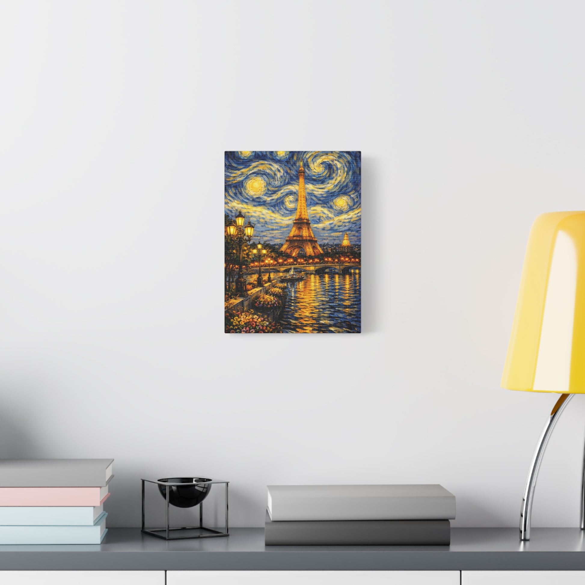 Paris in a Starry Dream – Eiffel Tower Van Gogh Inspired Canvas Print in Van Gogh style canvas art, product image 21 of 64