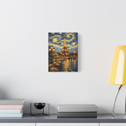 Paris in a Starry Dream – Eiffel Tower Van Gogh Inspired Canvas Print in Van Gogh style canvas art, product image 21 of 64