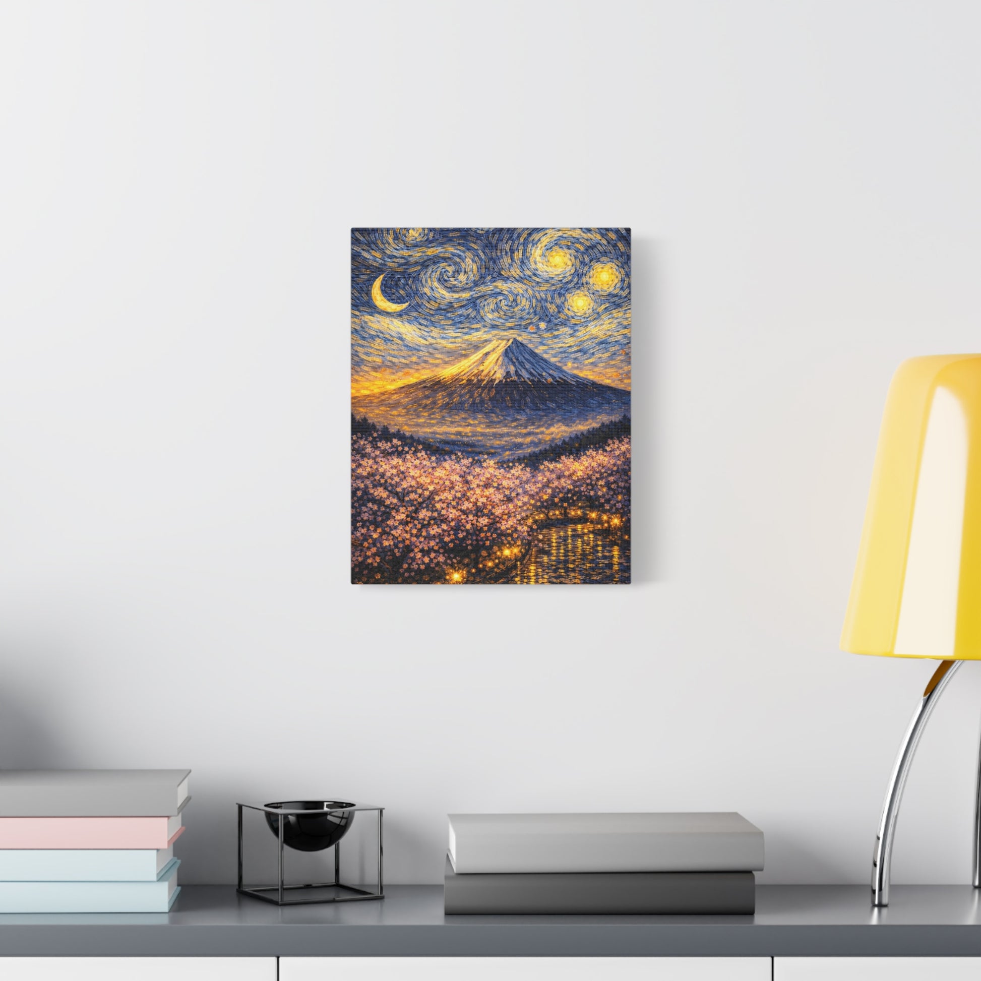 Mount Fuji Under a Starry Sky – Van Gogh Inspired canvas wall art, product image 24 of 64