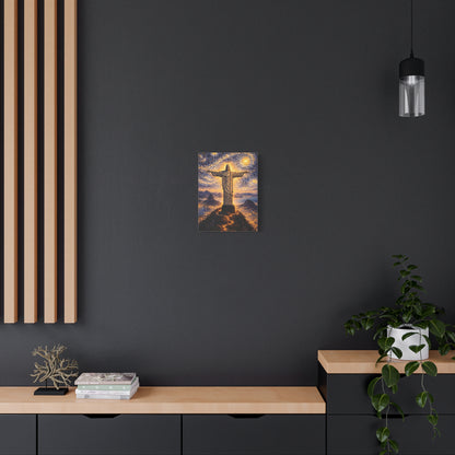 Christ the Redeemer Beneath a Starry Sky – Van Gogh Inspired canvas wall art, product image 28 of 64