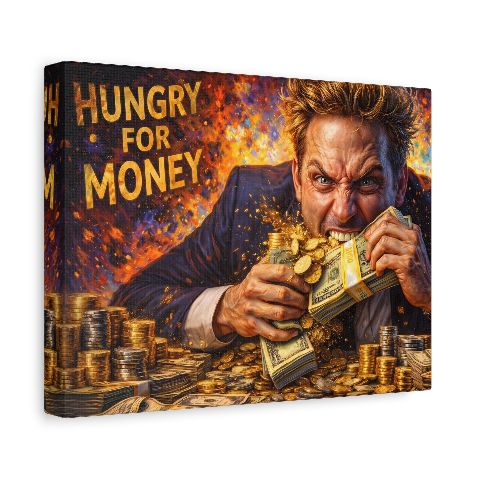 Hungry for Money – Entrepreneur Mindset canvas wall art, product image 20 of 64