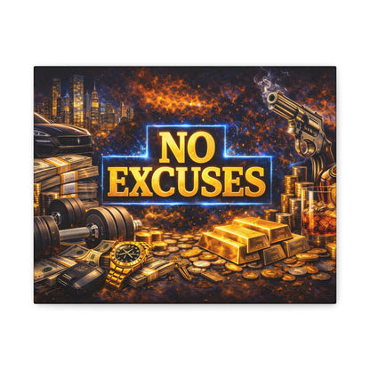 No Excuses – Luxury Motivation canvas wall art, product image 3 of 84