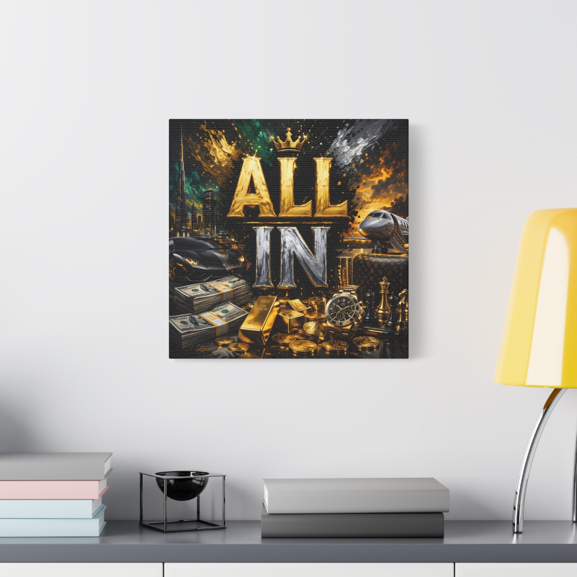 All In – Luxury Entrepreneur canvas wall art, product image 24 of 40