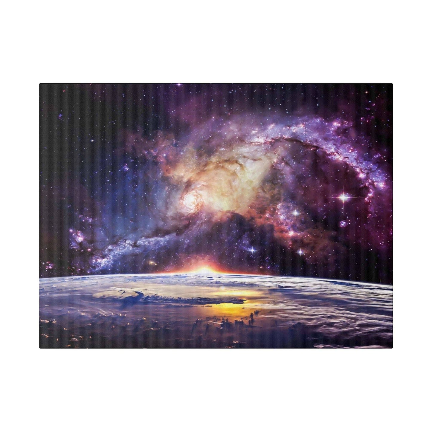 Galactic Vista: Cosmic Dawn Canvas Art