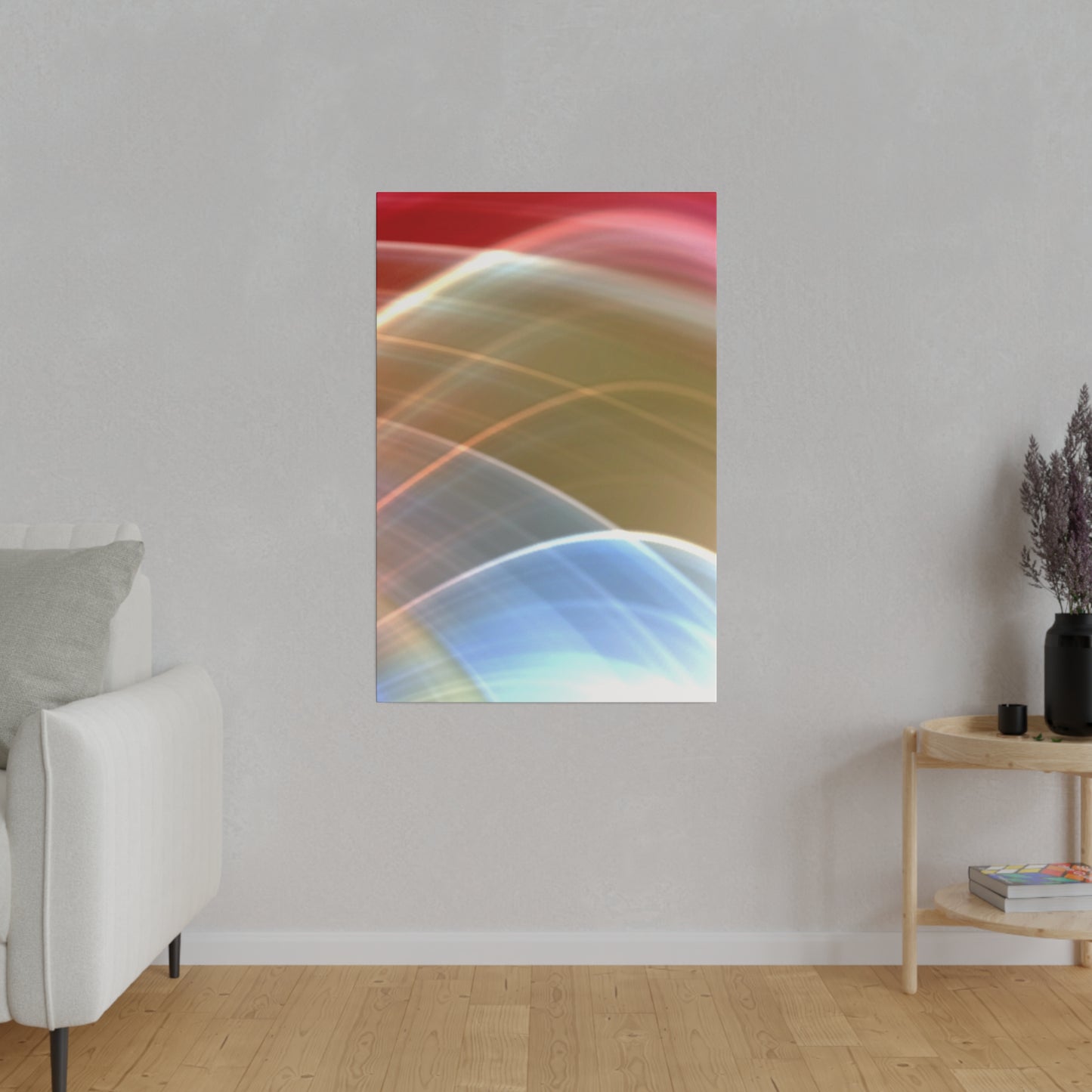 Radiant Waves Abstract Art Canvas Wall Art