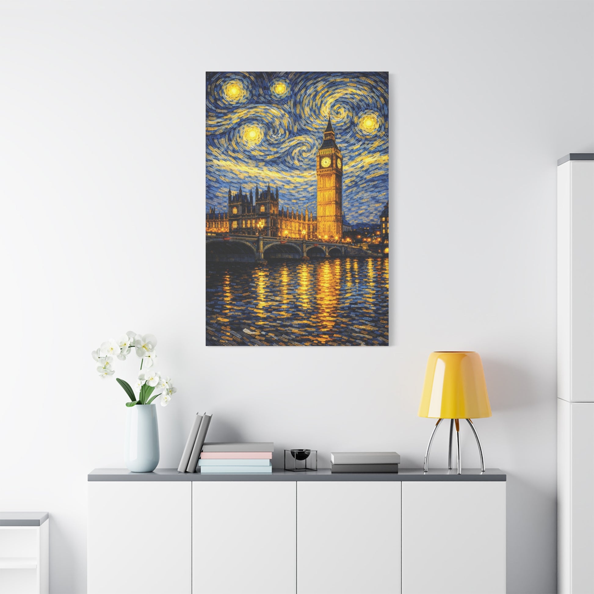 Big Ben Beneath a Starry Sky – Van Gogh Inspired Canvas Print in Van Gogh style canvas art, product image 60 of 64