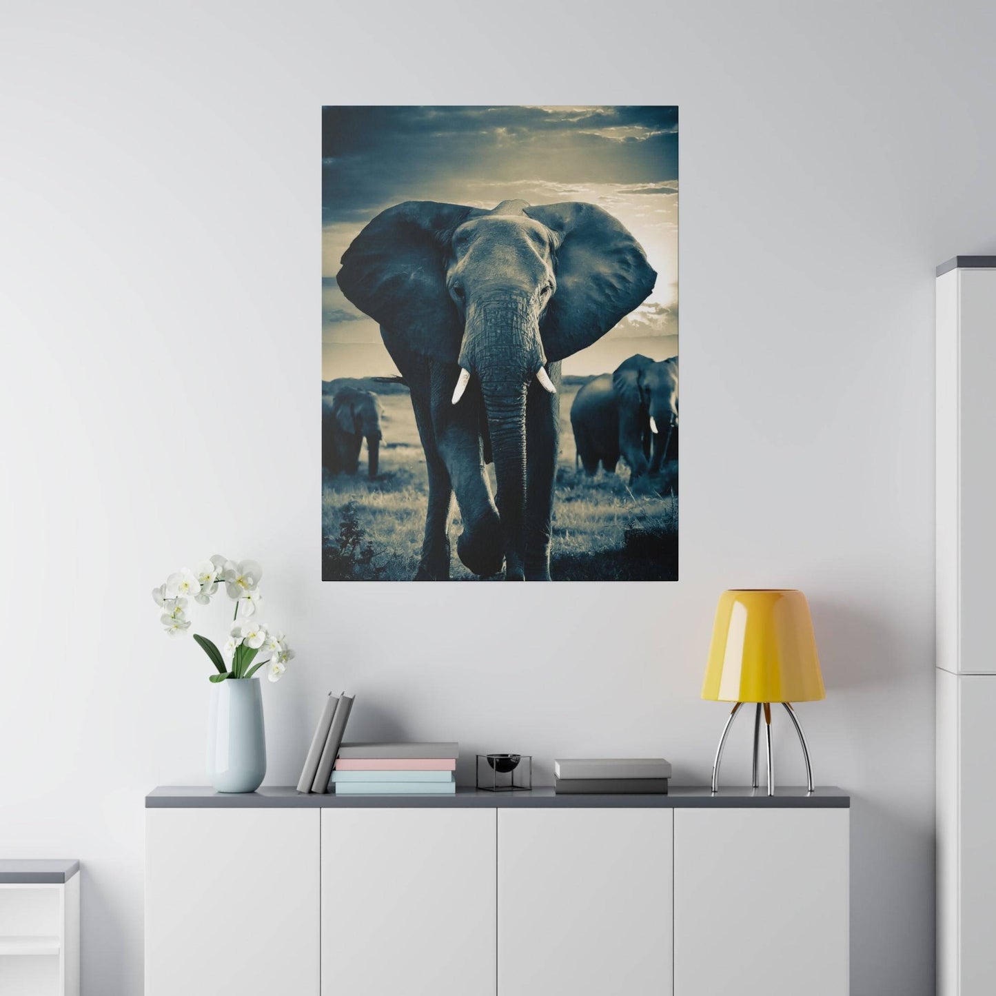 Majestic Elephant Canvas Print - A Glimpse of Wilderness