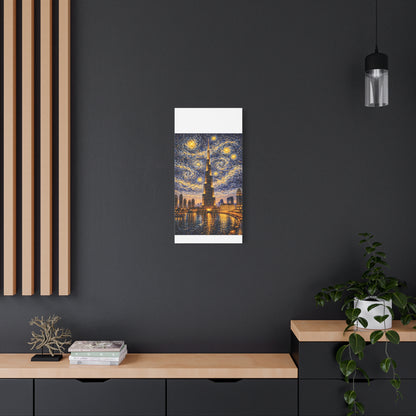 Burj Khalifa Beneath a Starry Sky – Van Gogh Inspired canvas wall art, product image 35 of 68