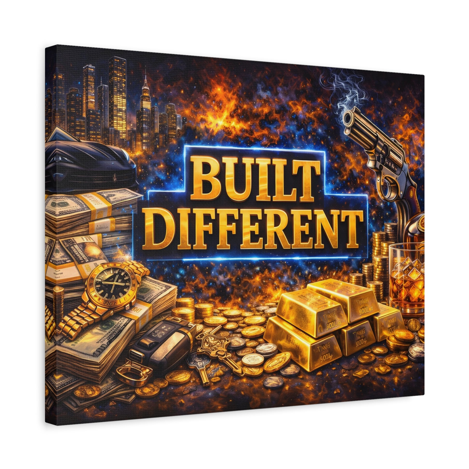 Built Different – Luxury Motivation canvas wall art, product image 39 of 80