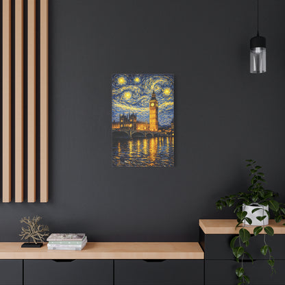 Big Ben Beneath a Starry Sky – Van Gogh Inspired Canvas Print in Van Gogh style canvas art, product image 46 of 64