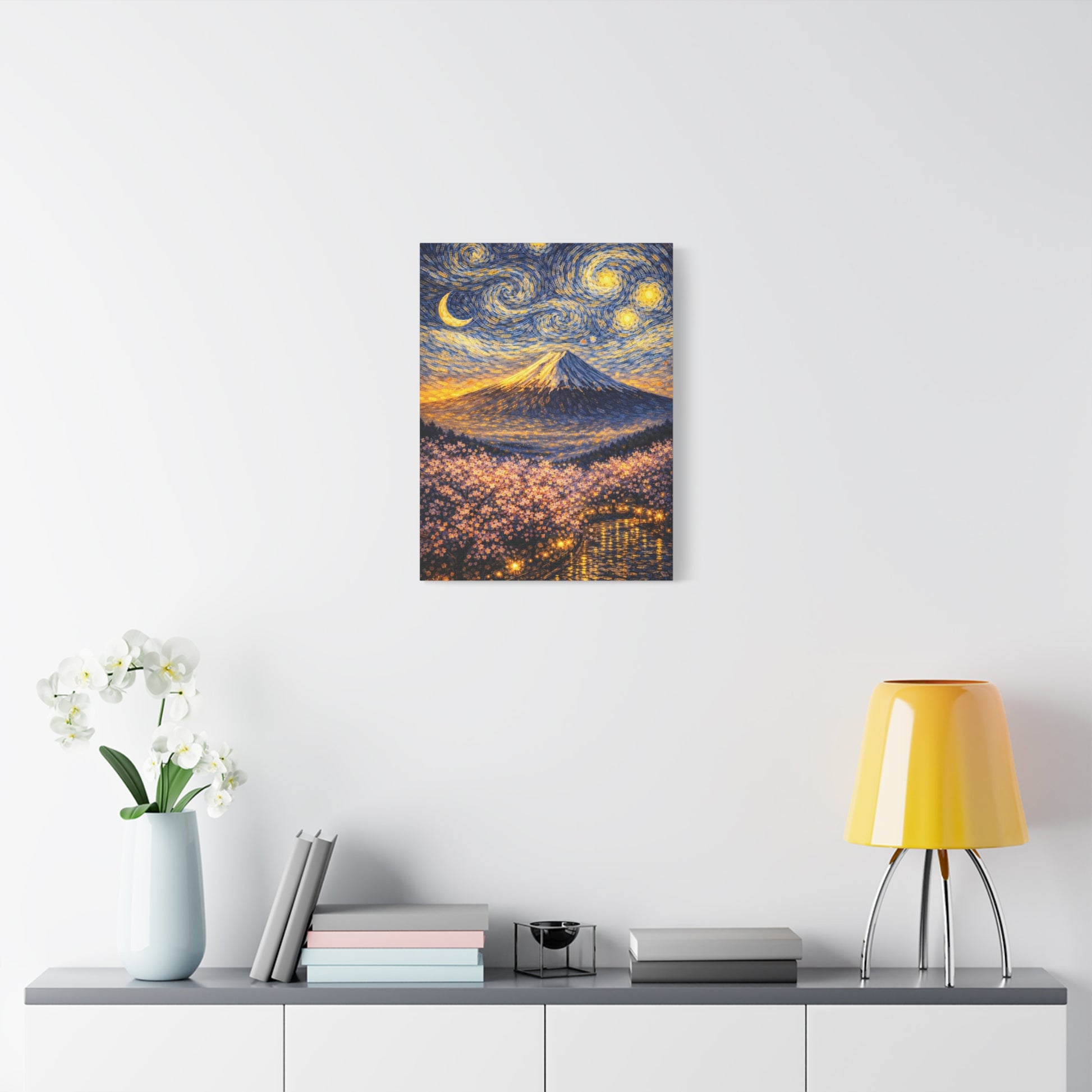 Mount Fuji Under a Starry Sky – Van Gogh Inspired canvas wall art, product image 39 of 64
