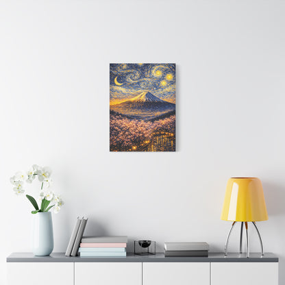 Mount Fuji Under a Starry Sky – Van Gogh Inspired canvas wall art, product image 39 of 64