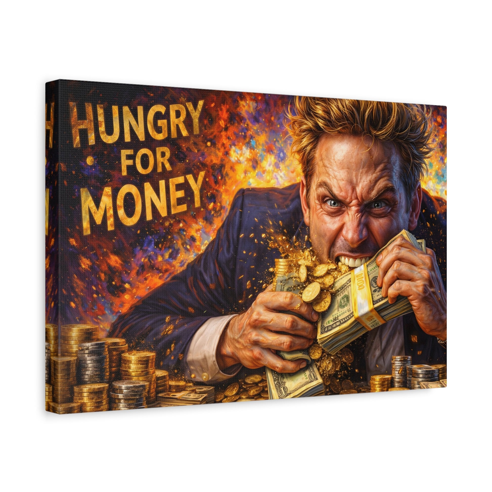 Hungry for Money – Entrepreneur Mindset canvas wall art, product image 29 of 64