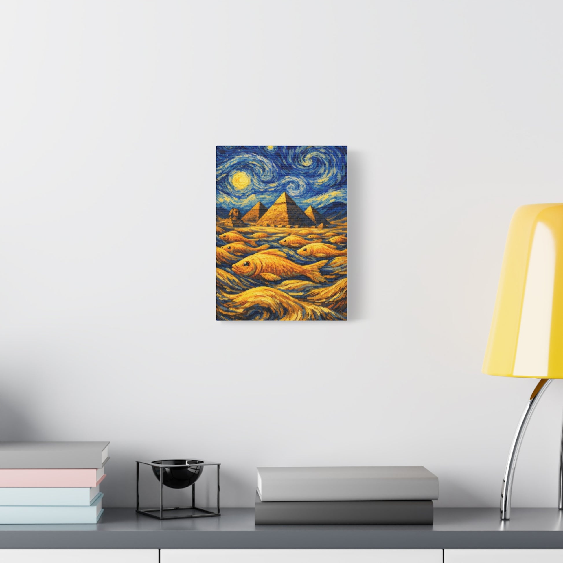 Golden Currents Over Giza – Van Gogh Inspired canvas wall art, product image 18 of 52