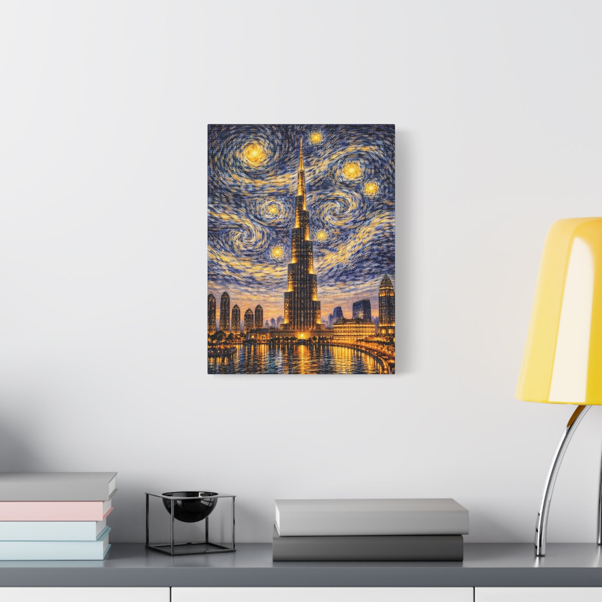 Burj Khalifa Beneath a Starry Sky – Van Gogh Inspired canvas wall art, product image 28 of 68