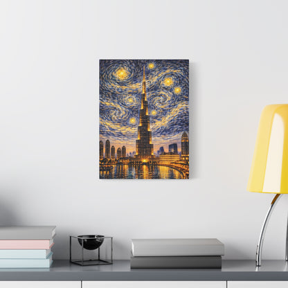 Burj Khalifa Beneath a Starry Sky – Van Gogh Inspired canvas wall art, product image 28 of 68