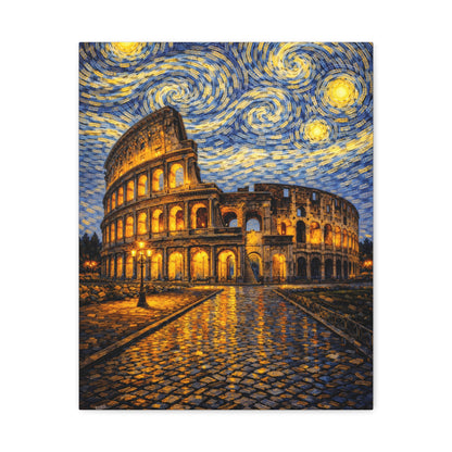 The Colosseum Under a Starry Sky – Van Gogh Inspired Canvas Print in Van Gogh style canvas art, product image 6 of 60