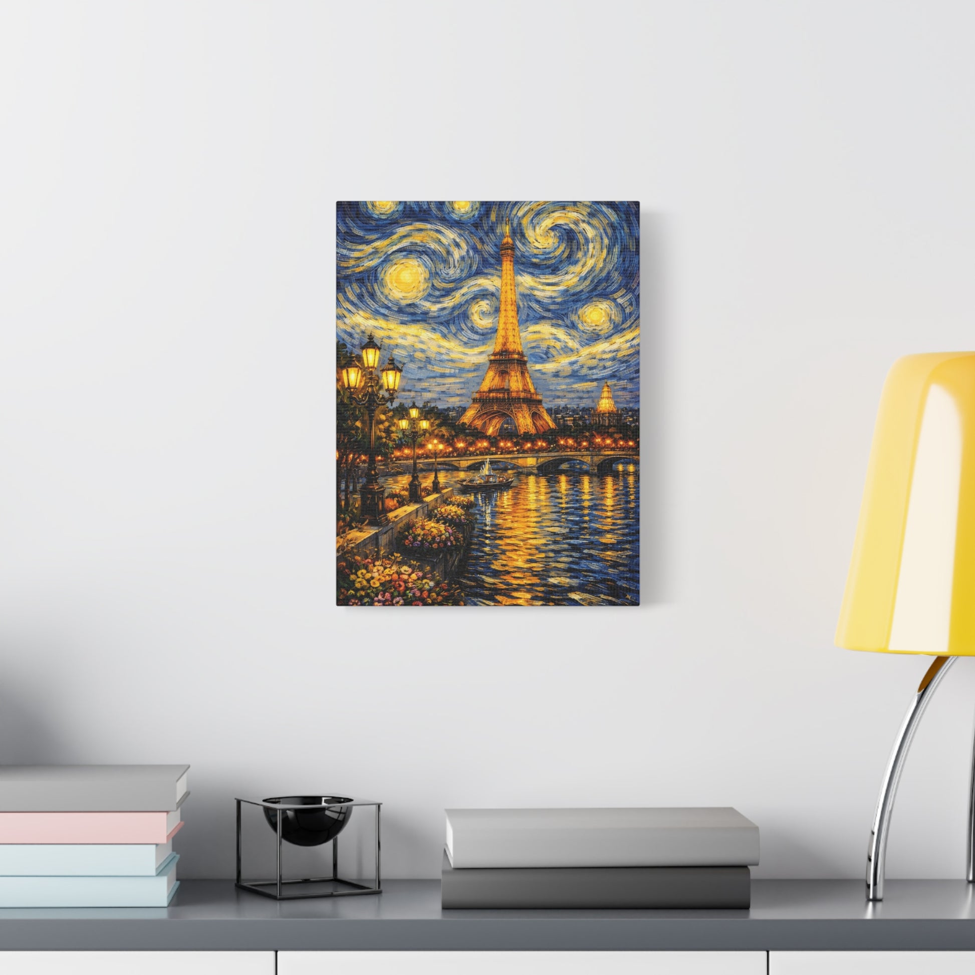 Paris in a Starry Dream – Eiffel Tower Van Gogh Inspired Canvas Print in Van Gogh style canvas art, product image 27 of 64