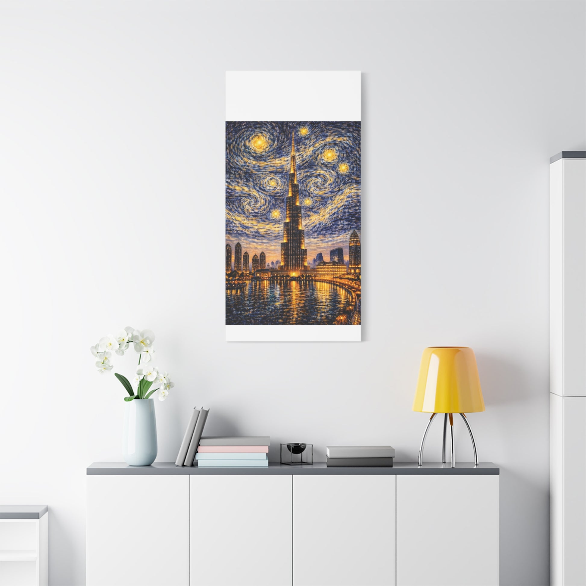 Burj Khalifa Beneath a Starry Sky – Van Gogh Inspired canvas wall art, product image 61 of 68