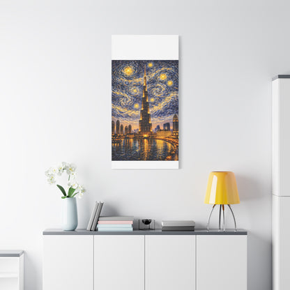 Burj Khalifa Beneath a Starry Sky – Van Gogh Inspired canvas wall art, product image 61 of 68