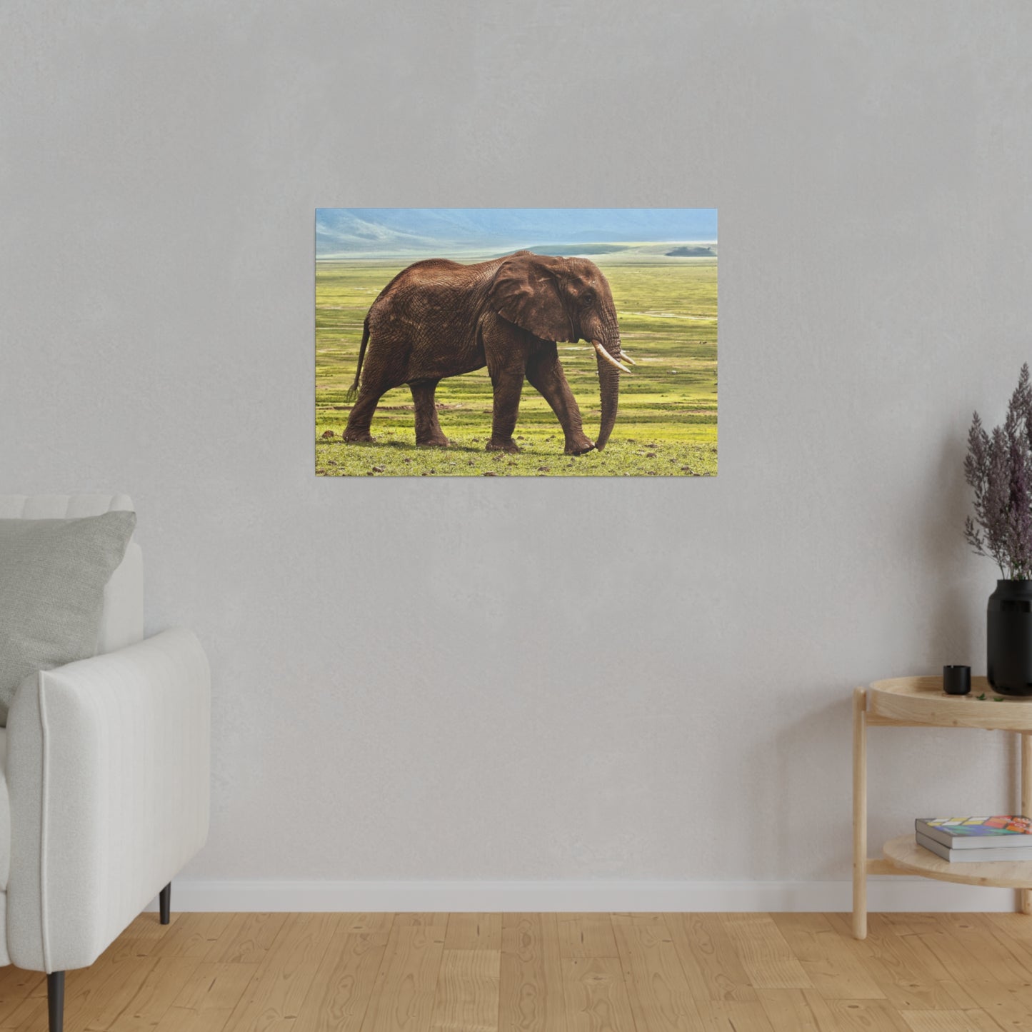 Majestic Savannah Elephant - Wildlife Canvas Art