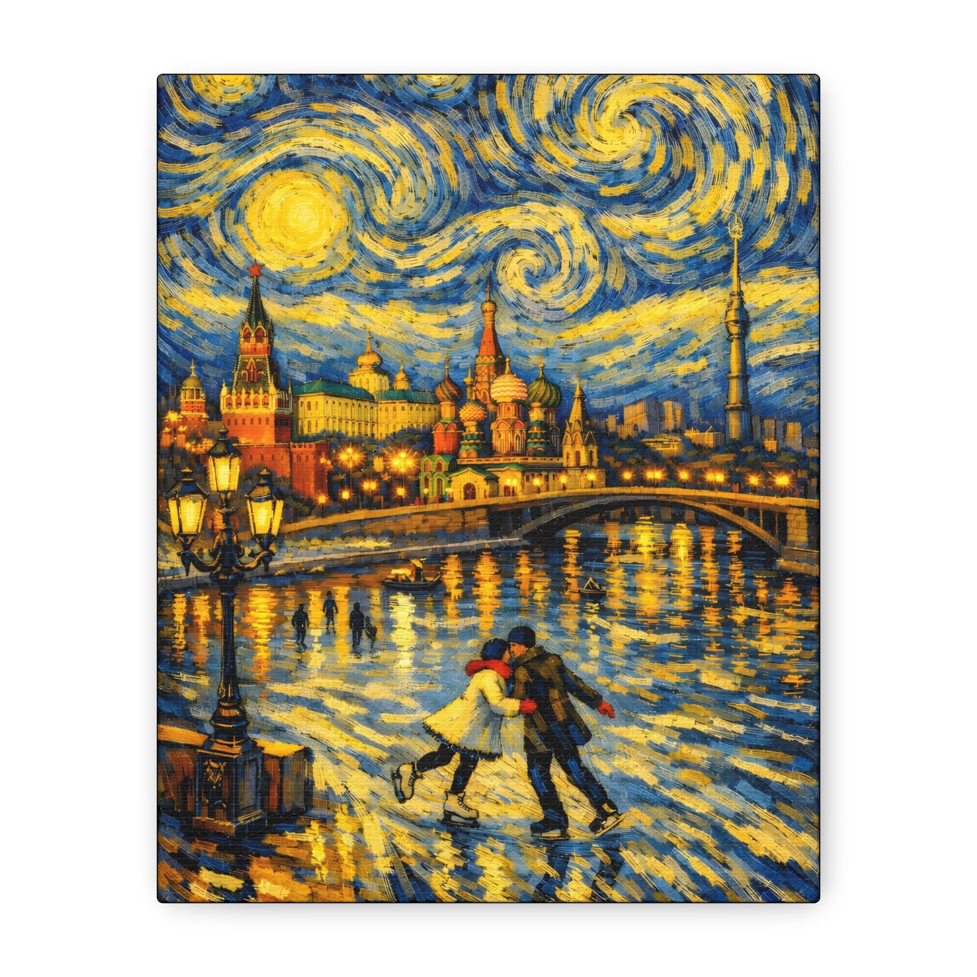Moscow in a Starry Night – Van Gogh Inspired Canvas Print in Van Gogh style canvas art, product image 1 of 68