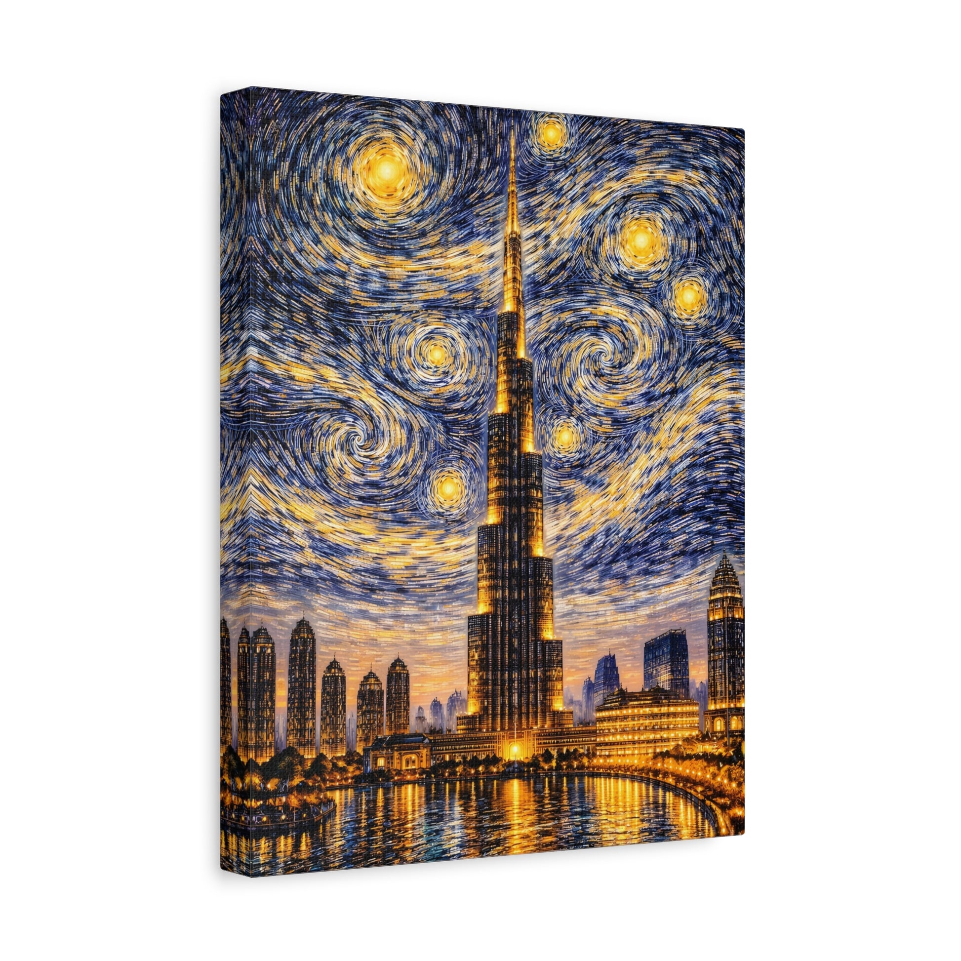 Burj Khalifa Beneath a Starry Sky – Van Gogh Inspired canvas wall art, product image 24 of 68